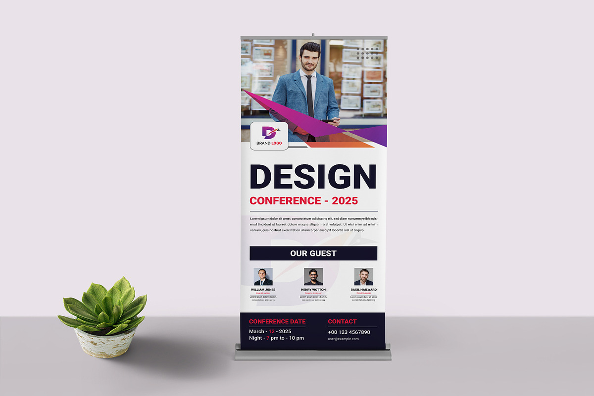Conferences Roll Up Banner, a Flyer Template by MightyDesign (Photo 1 of 8)