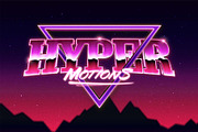 Neon Retro Text Effect Pack, a Layer Style Add-On by Sixtysix Labs (Thumbnail 2 of 9)
