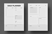 Professional Daily Planner Worksheet, a Stationery Template by MightyDesign (Thumbnail 1 of 8)
