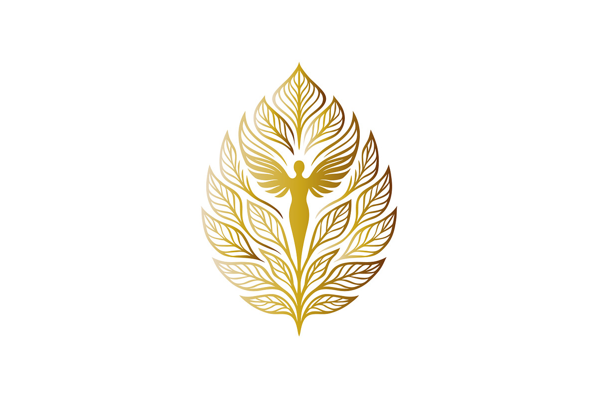 Elegant Golden Angel Wing Logo, a Branding & Logo Template by Signatoro (Photo 2 of 3)