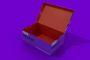 Shoe Box Mockup, a Packaging Mockup by AnagramDesign (Thumbnail 4 of 8)