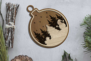Christmas Ornaments Set, Decoration, a Templates & Theme by LaserCutano (Thumbnail 3 of 7)
