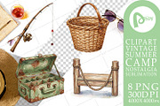 Vintage Summer Camp Sublimation, a Decorative Illustration by Artnoy (Thumbnail 15 of 18)
