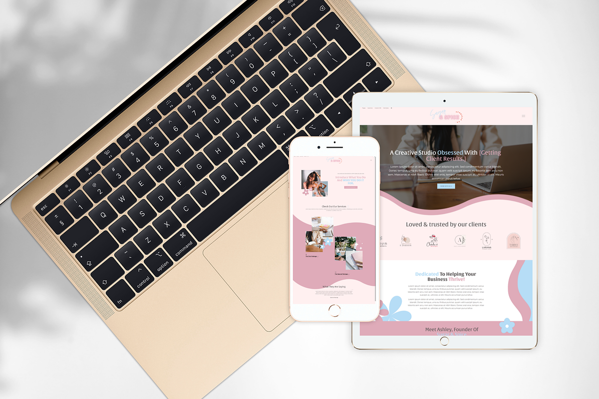 Squarespace 7.1 Theme: Feminine, a Landing Page Template by tinathetinybeana (Photo 4 of 6)