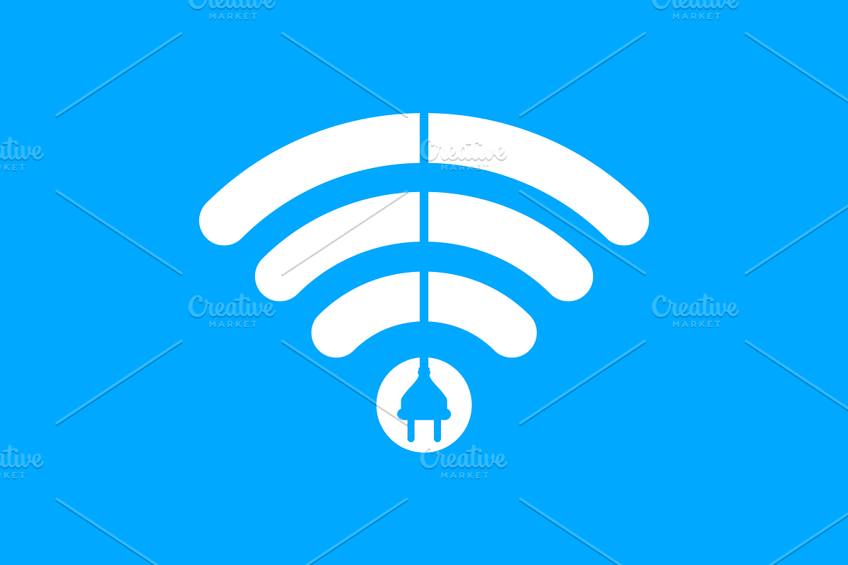 internet wifi signal logo design, a Branding & Logo Template by devastd