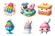 Ice Cream Fun Collection, an Illustration by SinaCreation (Thumbnail 2 of 5)