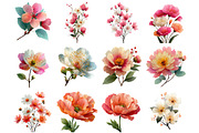 Whimsical Spring Garden Clipart, an Illustration by DreamArtGraphic (Thumbnail 2 of 4)