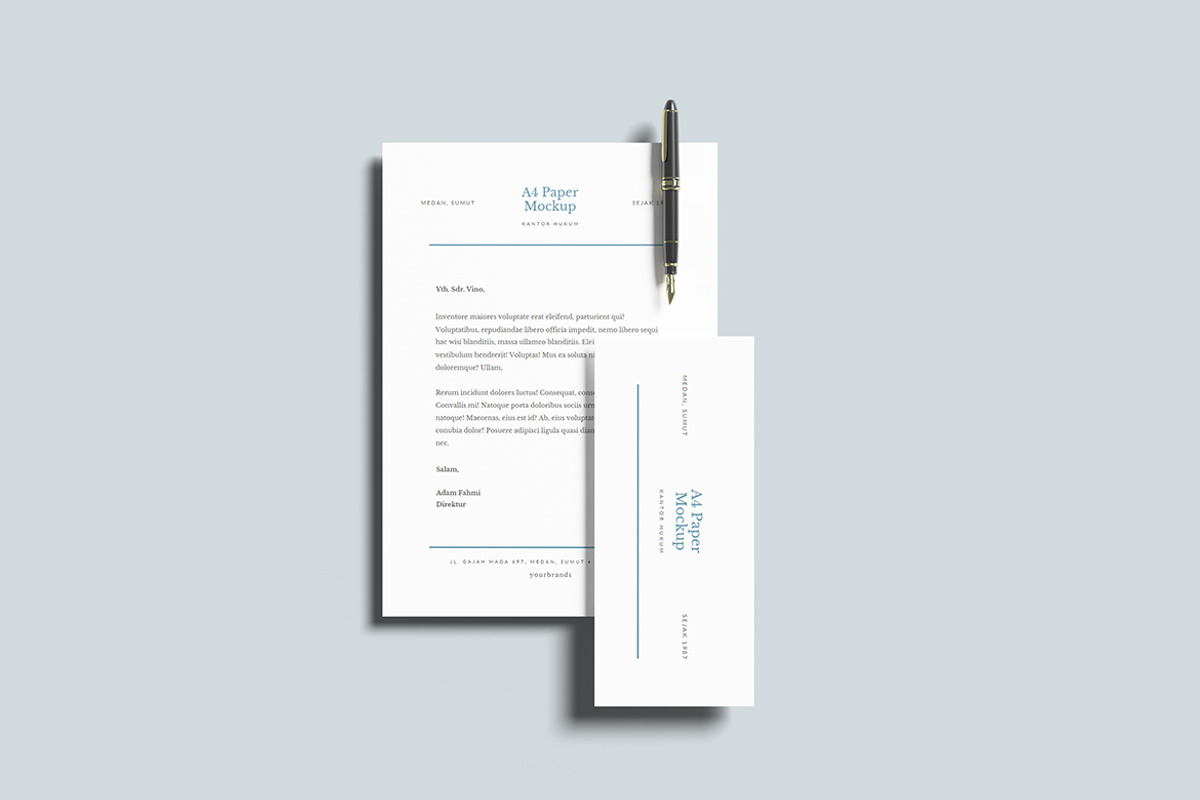 Envelope and Letterhead Mockup, an Advertising Mockup by ianmikraz (Photo 5 of 5)