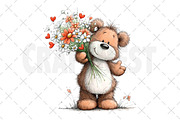 Whimsical Mothers Day Bear Clipart, an Illustration by Craft Nest (Thumbnail 11 of 12)