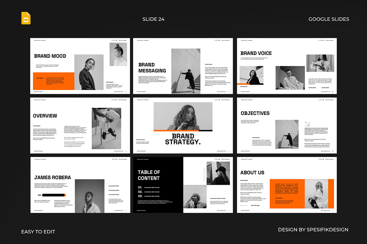 Nevada - Brand Strategy Google Slide, a Presentation Template by Spesifikstd (Photo 1 of 10)
