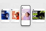 Instagram Social Media Post Mockup, a Social Media Template by studiogstock (Thumbnail 2 of 2)