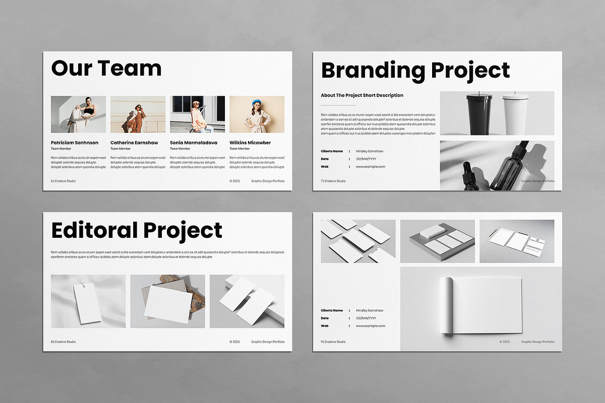 Portfolio Presentation Template, a Presentation Template by E-Type (Photo 3 of 6)