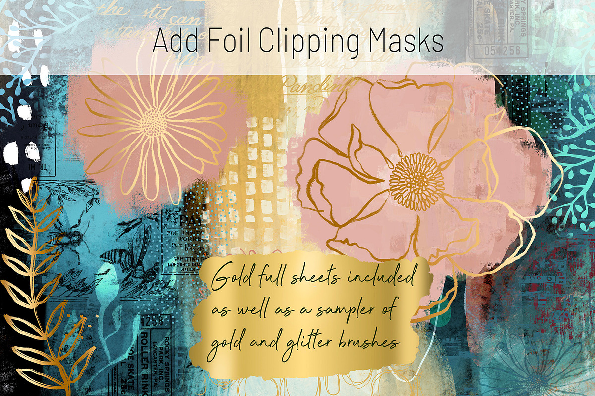 Mixed Media Procreate Bundle, a Brushes & More by DeloresArt (Photo 10 of 45)