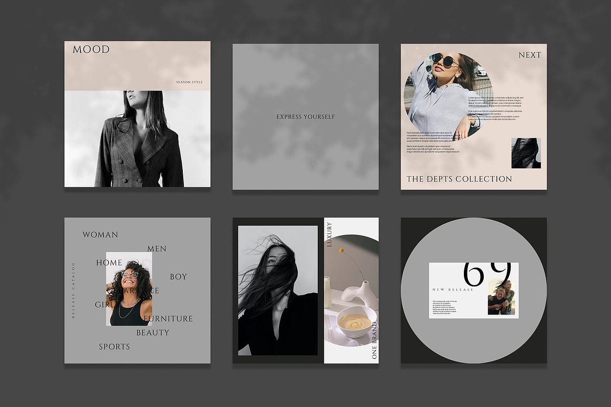 Wadon Fashion Instagram | Photoshop, a Social Media Template by Azruca (Photo 3 of 8)