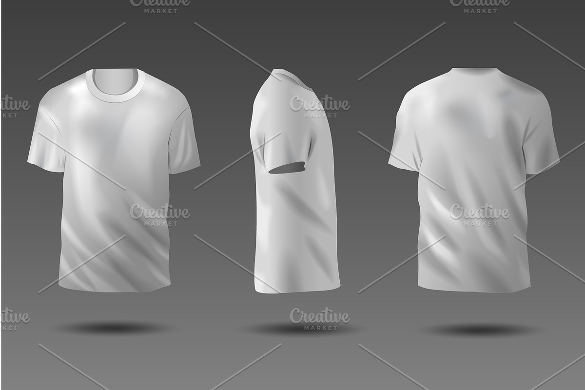 A collection of t-shirt mockups, an Object Illustration by Dessign Sells