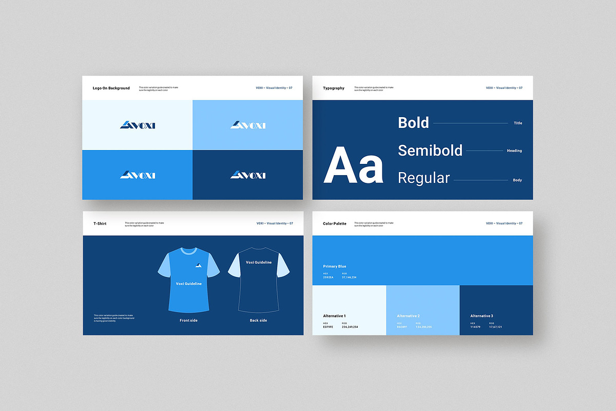 Visual Identity Guideline, a Presentation Template by KreateTribe