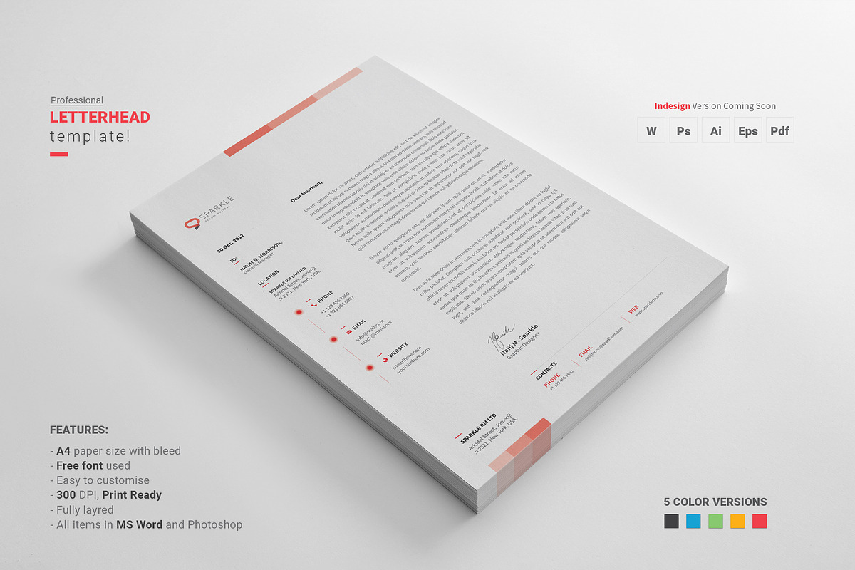 Letterhead, a Stationery Template by Diverter (Photo 5 of 5)