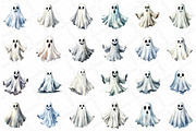 Halloween Ghost Clipart, an Illustration by DreamPrint404 (Thumbnail 2 of 6)