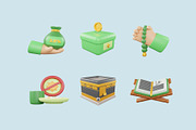Ramadan and Eid Mubarak 3D Icon Pack, an Object 3D Model by Lumina_ui_ux202 (Thumbnail 4 of 4)