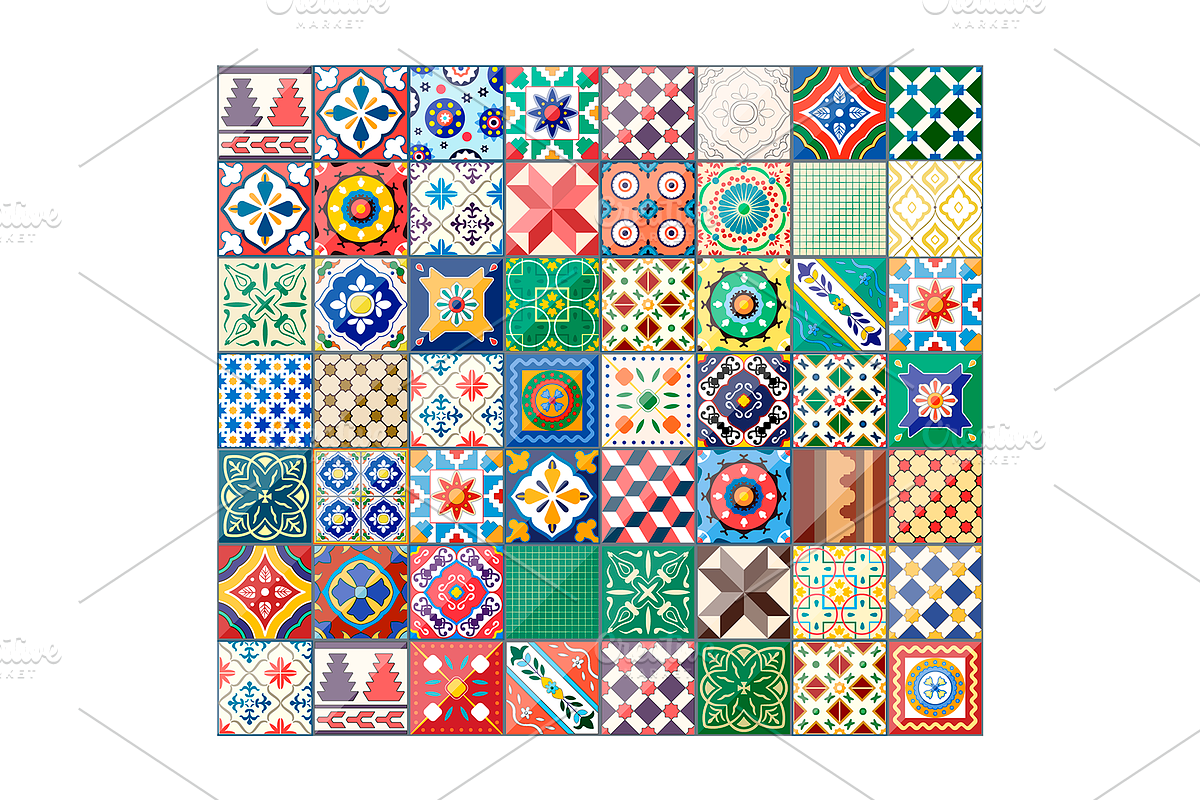 Azulejo Pattern VECTOR. Moroccan, a Pattern Graphic by Natalka Dmitrova art (Photo 5 of 29)