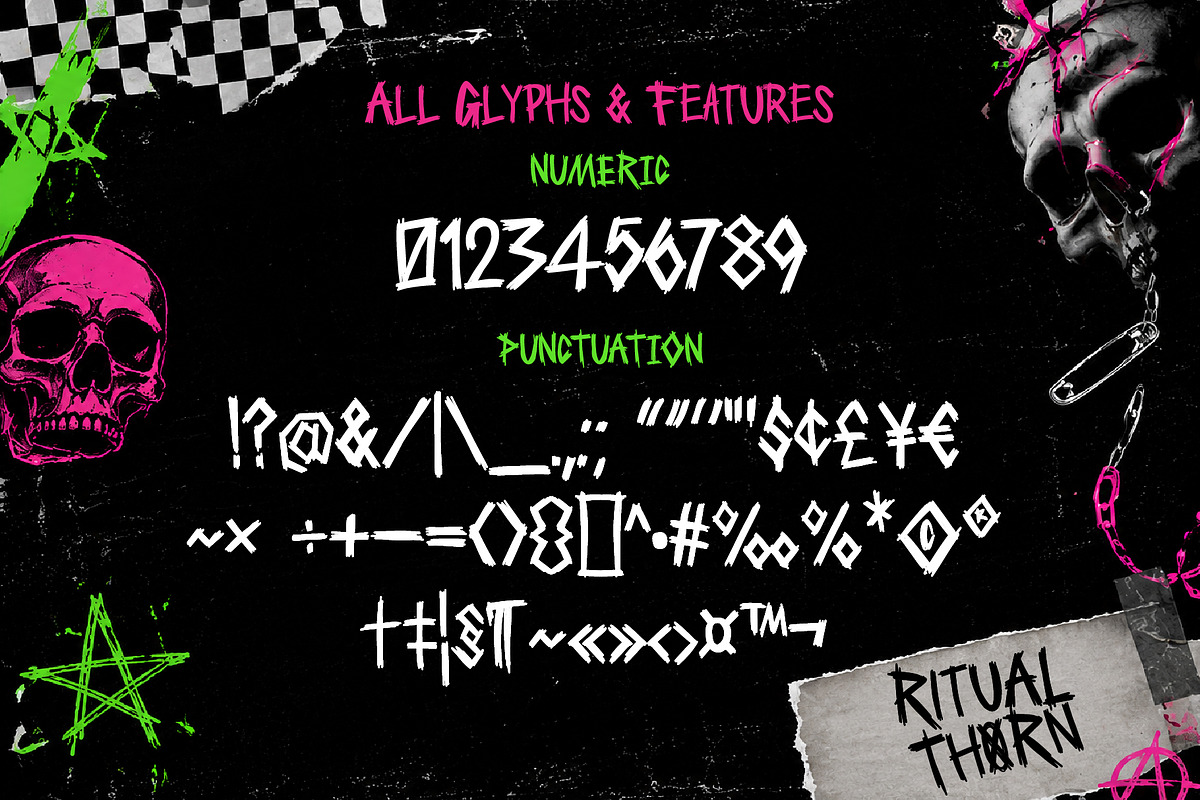 Ritual Thorn, a Handwritten Font by BBtypeStudios (Photo 10 of 11)