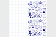 7 vector templates (jpg+eps) Coffee, a Food Illustration by Art Loft (Thumbnail 3 of 8)
