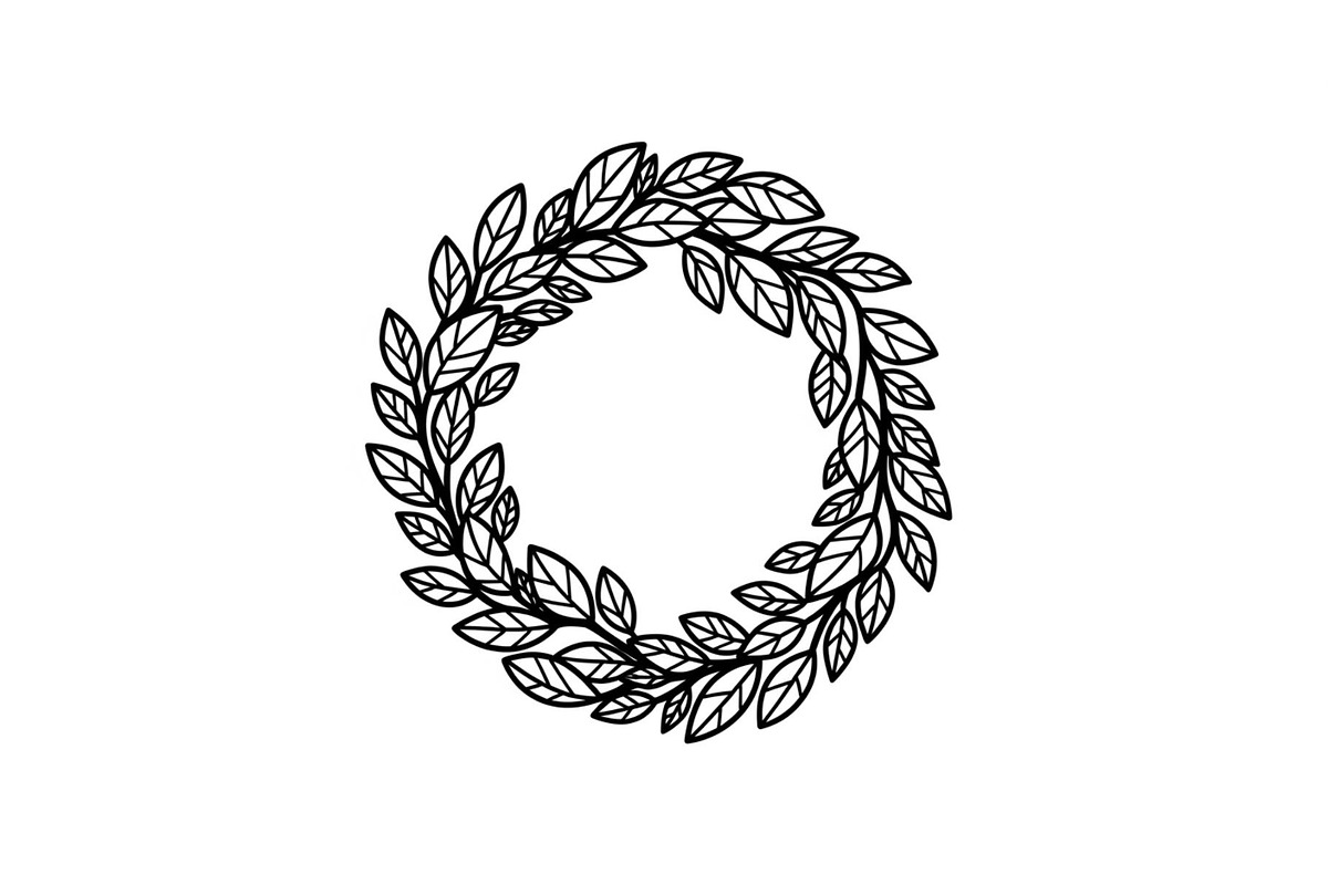 Leaf Laurel Wreath Frame Bundle, an Illustration by Gaye Art (Photo 34 of 51)