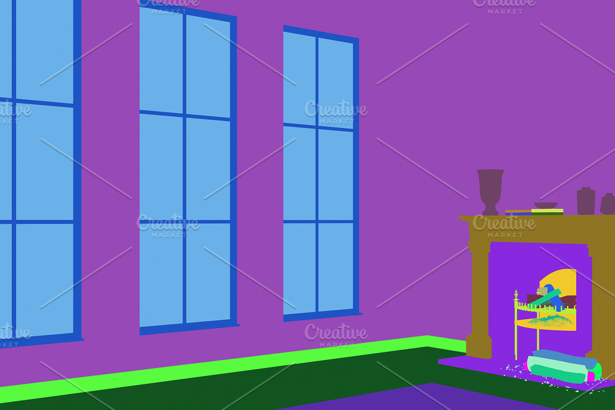 Empty interior scene, an Illustration by Kalhunster (Photo 2 of 3)