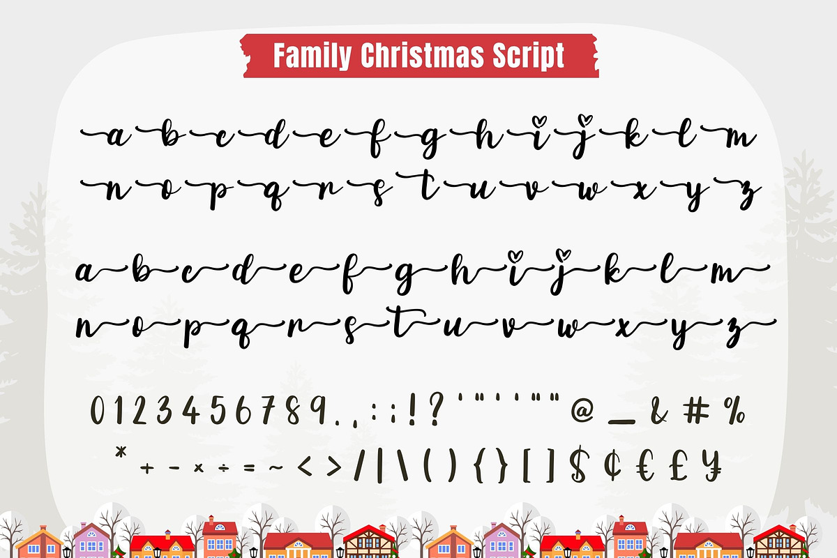 Family Christmas Font Duo, a Script Font by AnningArts (Photo 11 of 11)