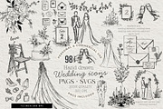 Wedding Clipart Icons Line Art black, a Person Illustration by artinspirestudio (Thumbnail 9 of 9)
