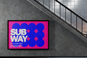 Subway Billboards Mockup