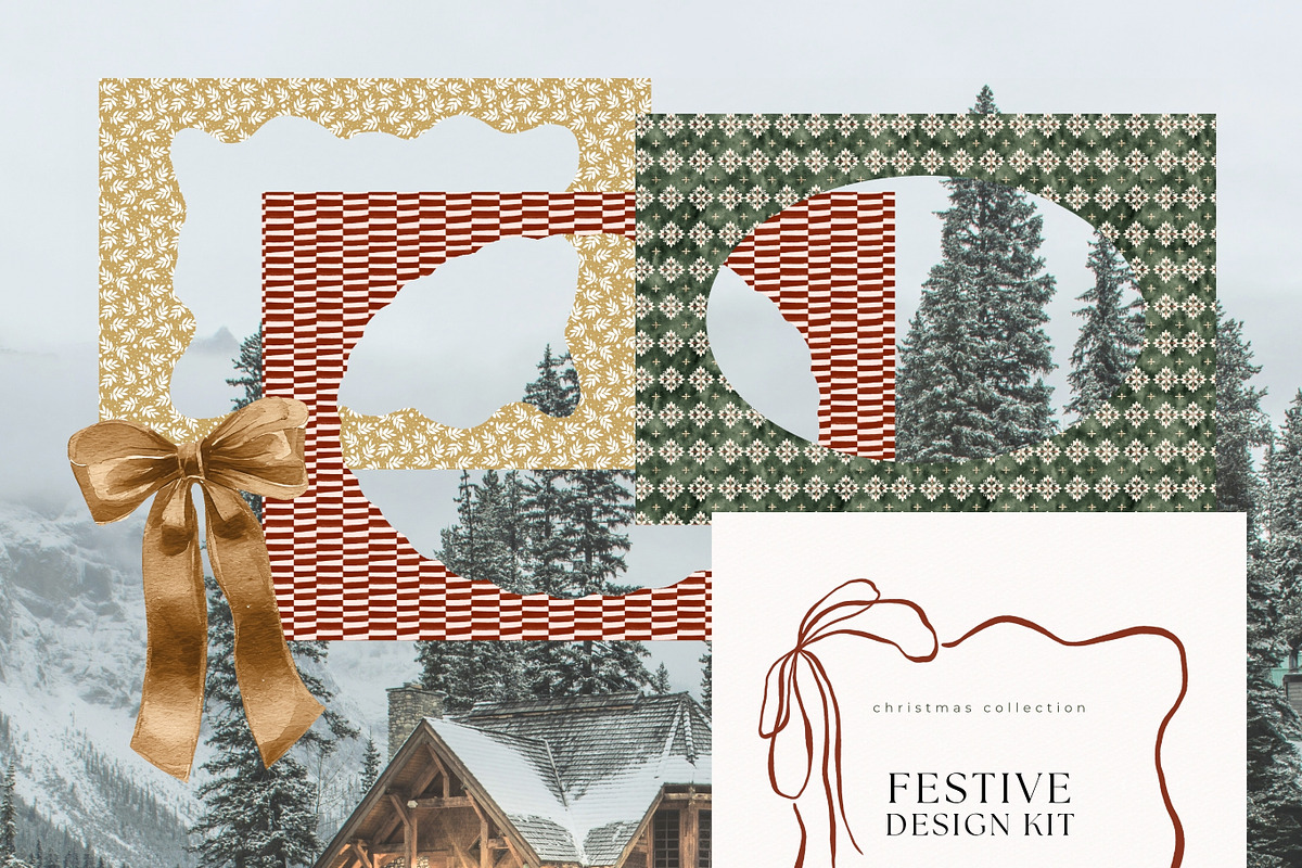 Festive Design Kit, a Seasonal Illustration by PeDe Designs (Photo 3 of 17)