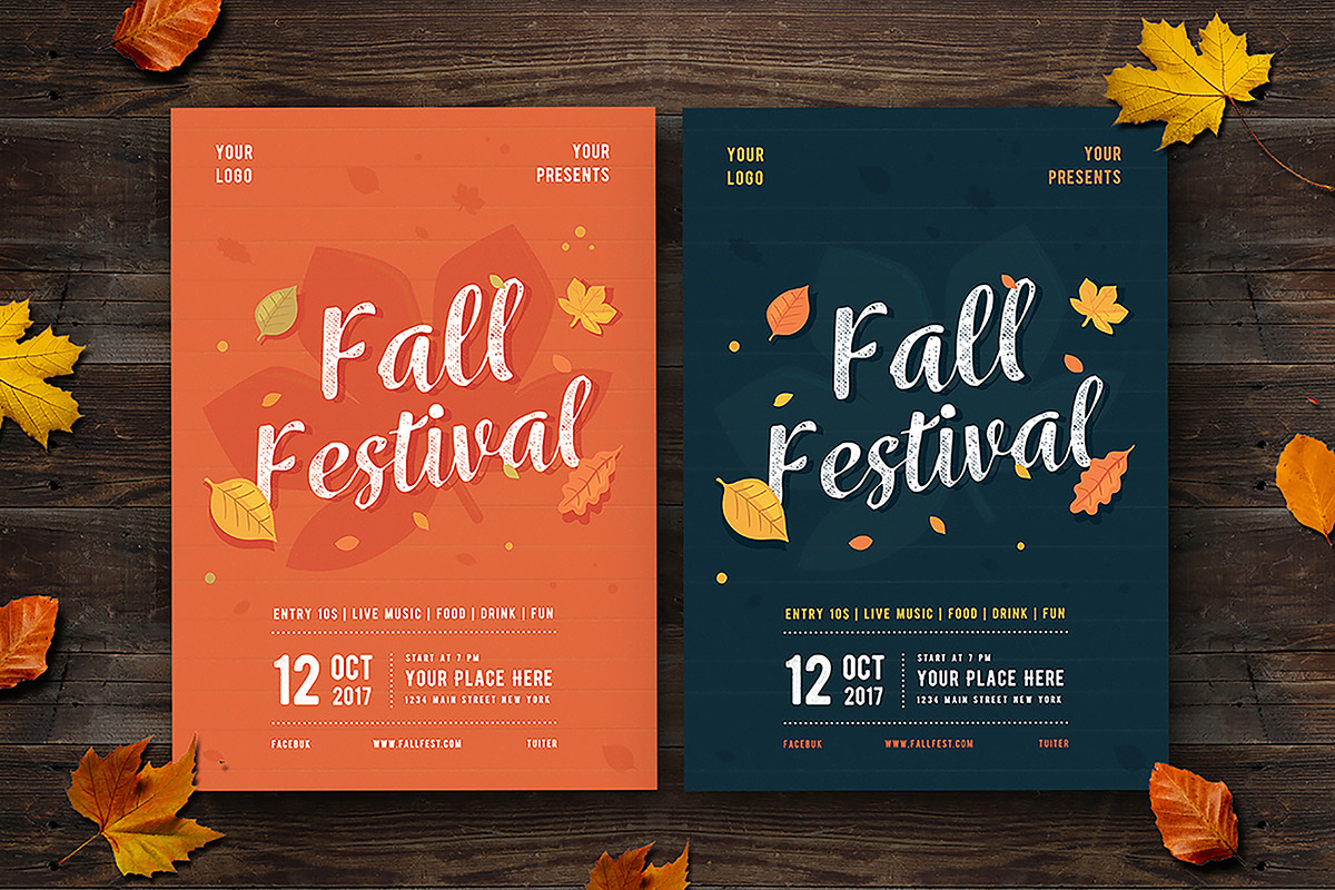 Fall Festival Flyer, a Flyer Template by VectorVactory (Photo 1 of 4)