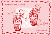 Hand Drawn Romantic Love Collection, a Decorative Illustration by Wild and Wonder by Ana (Thumbnail 4 of 10)