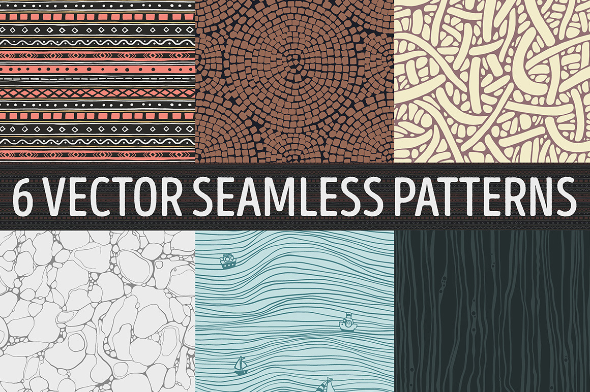 Vector Seamless Patterns Set, a Pattern Graphic by illusign
