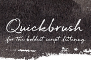 Quickbrush- the bold brush font, a Handwritten Font by Trial by Cupcakes (Thumbnail 1 of 6)