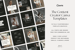 Canva Content Creator Templates