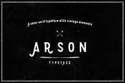 Arson Typeface, a Sans Serif Font by vladderkach57 (Thumbnail 1 of 4)