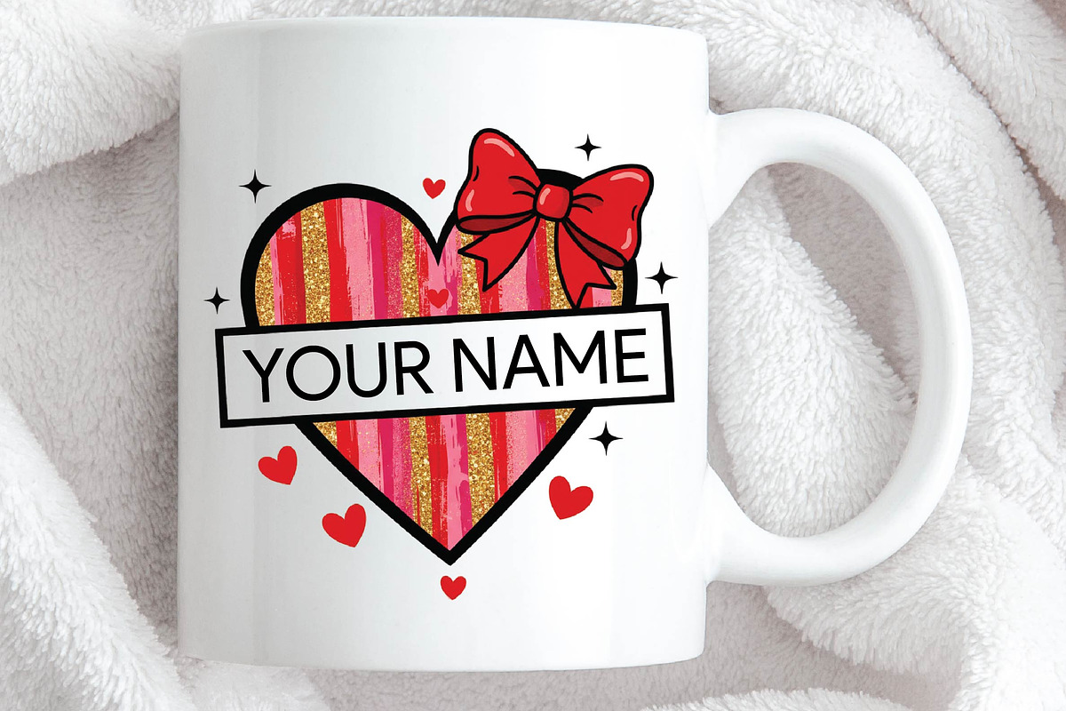 Personalized Kid Name Valentines Png, an Illustration by DreamPrint404 (Photo 3 of 6)