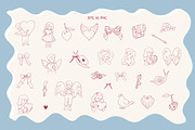 Amour Coquette collection, a Seasonal Illustration by DigARTbyHavroshka (Thumbnail 6 of 11)
