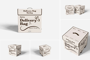 Photorealistic Delivery Bag Mockup