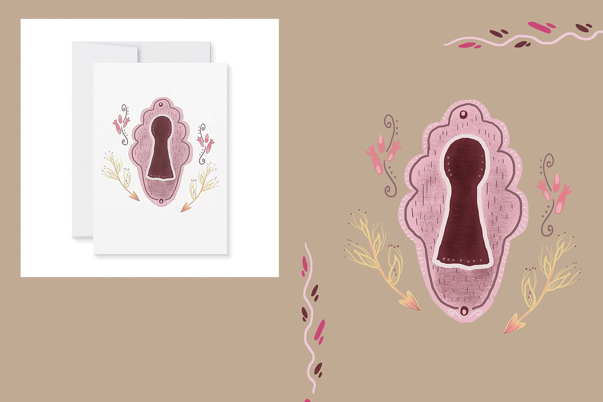Valentine’s Day Folk Clipart, a Seasonal Illustration by FaliushViktoriaArtist (Photo 6 of 11)
