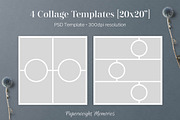 20x20 PSD Photo Collage Templates, a Templates & Theme by Paperweight Memories (Thumbnail 4 of 5)