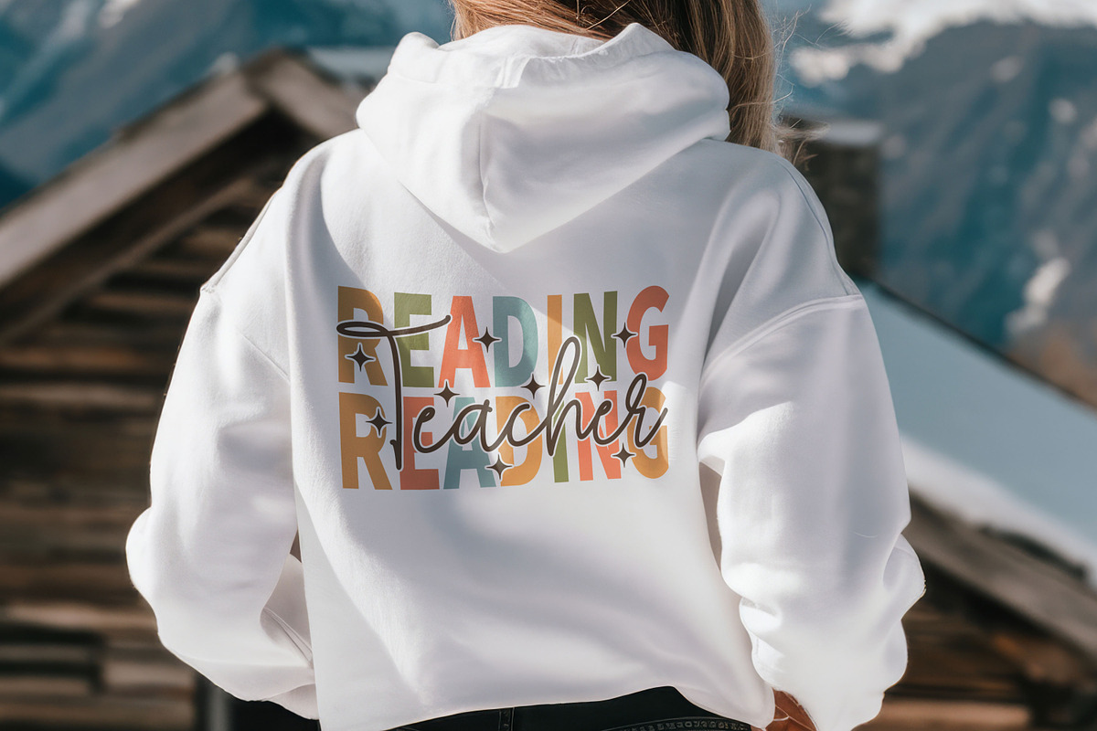 Retro Reading Teacher SVG PNG Design, a Graphic by mh_arif (Photo 1 of 4)