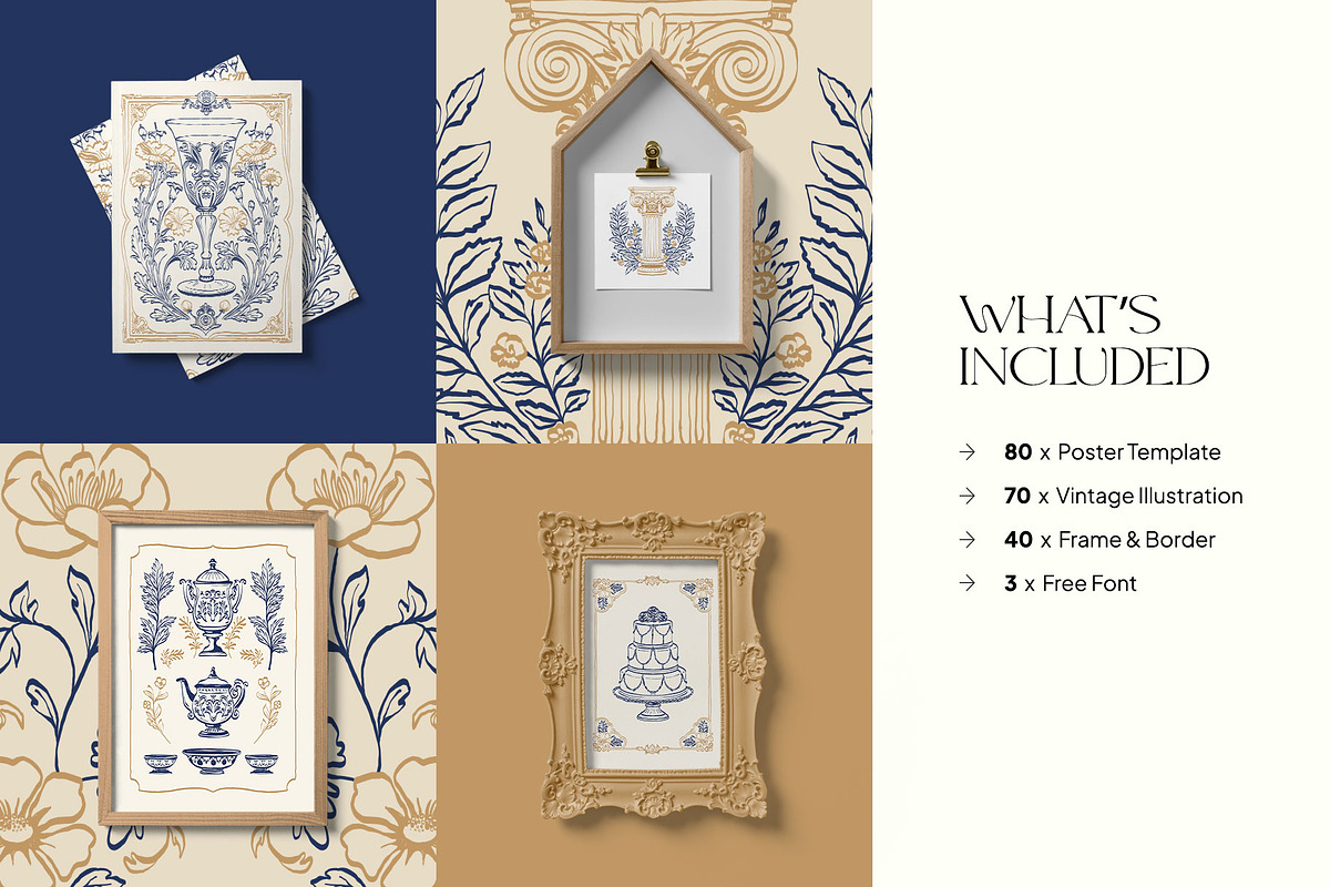 Art Nouveau | Wall Art Collection, an Object Graphic by Leleka.Store (Photo 3 of 21)