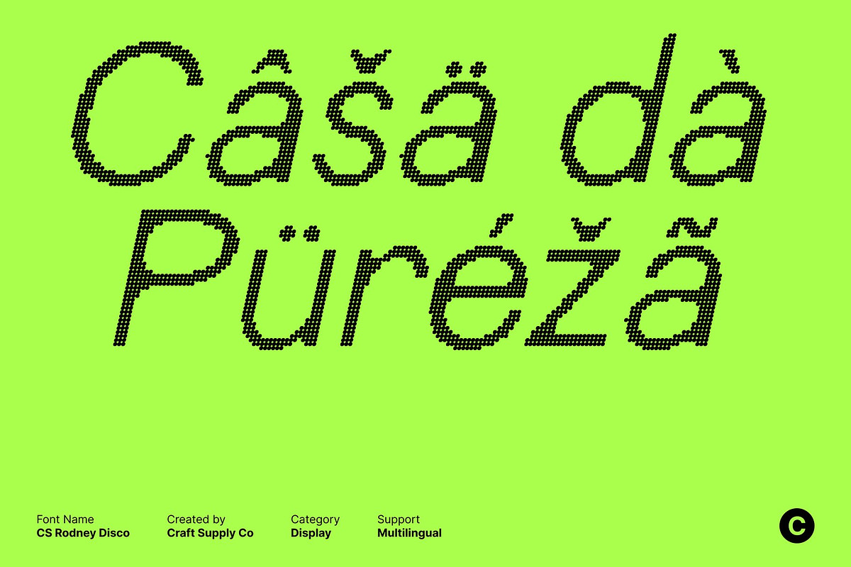 CS Rodney Disco, a Sans Serif Font by Craft Supply Co. (Photo 4 of 8)