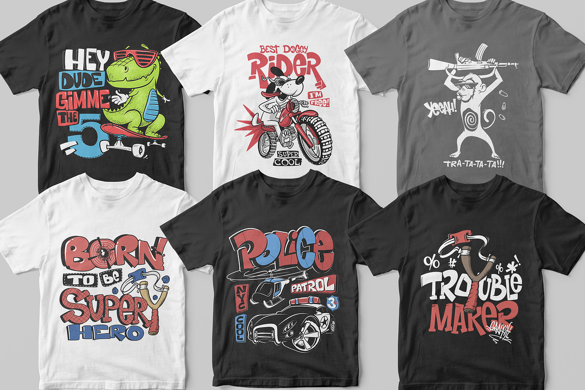 24 Kids t-shirt design collection, an Illustration by Urbanshop (Photo 2 of 5)