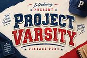 Project Varsity - Vintage Font, a Slab Serif Font by Limited.studio (Thumbnail 1 of 5)