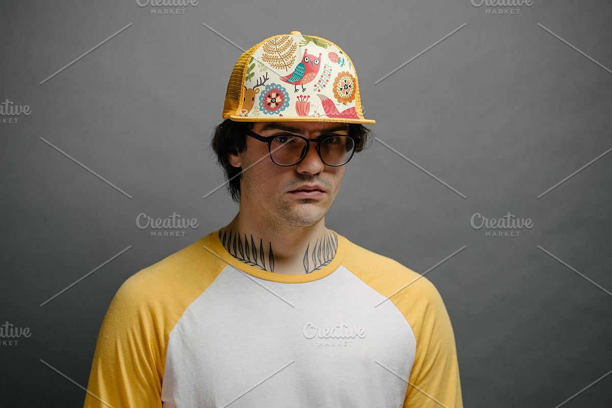 Baseball Hat Mock Up PACK 18, a Hat Mockup by Arfis (Photo 15 of 18)