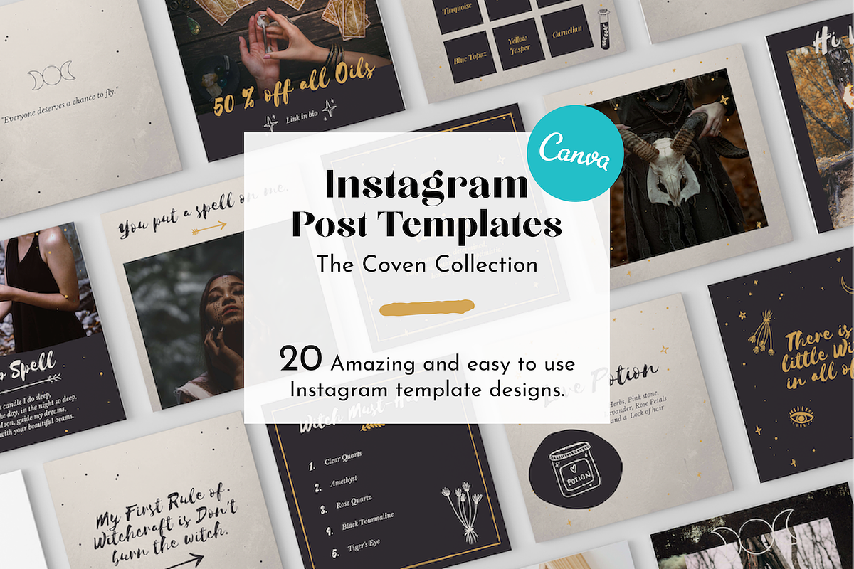 The Coven Instagram Template, a Social Media Template by thetrendytemplate (Photo 1 of 5)